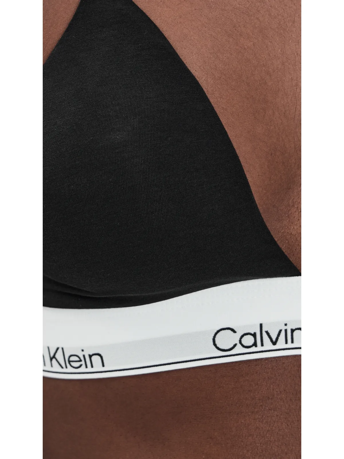 Calvin Klein Underwear アイコンコットン 薄手パッド入り トライアングル ブラレット - 画像6