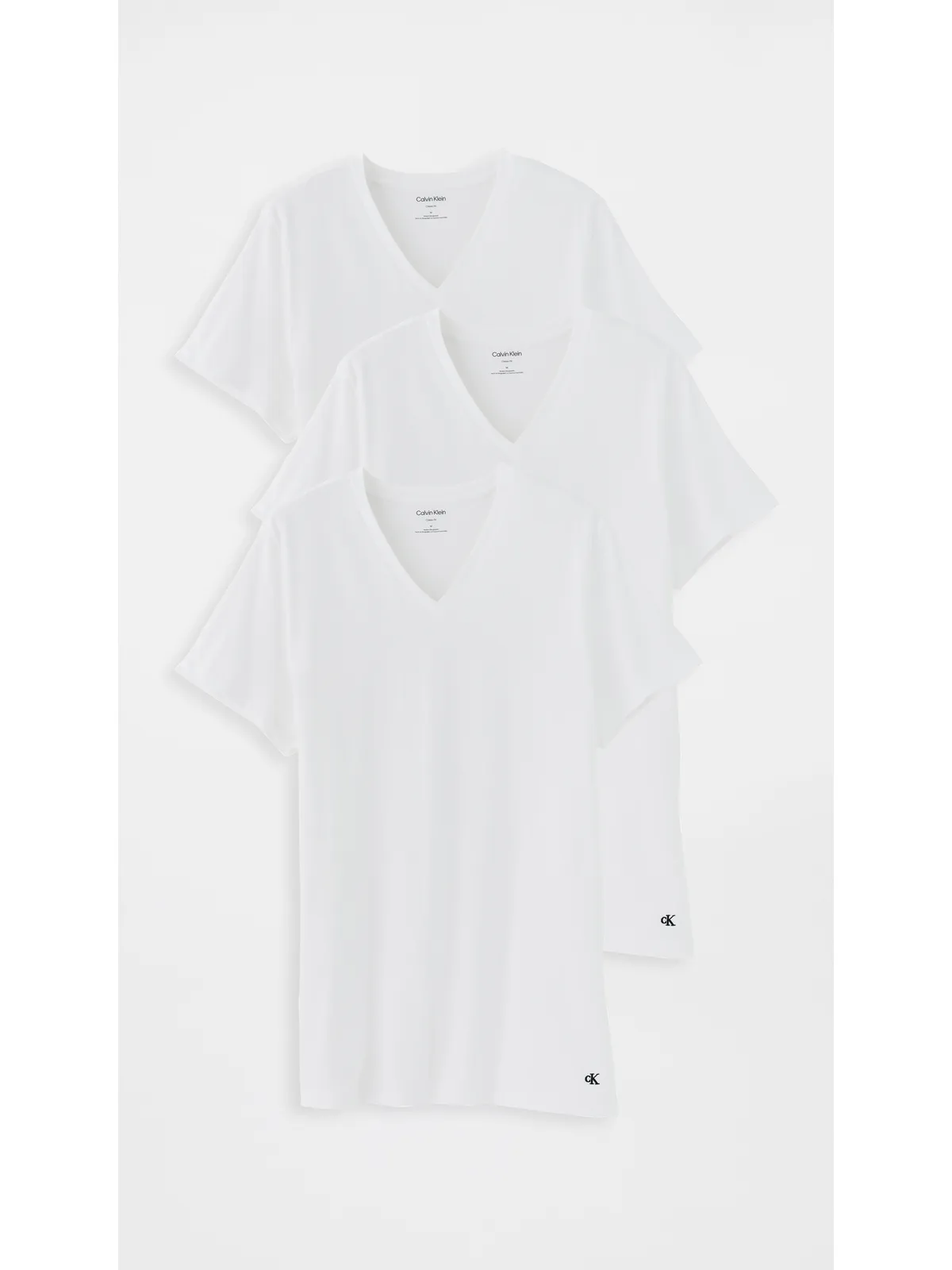 Calvin Klein Underwear コットン クラシック 3枚組 Vネック Tシャツ - 画像2