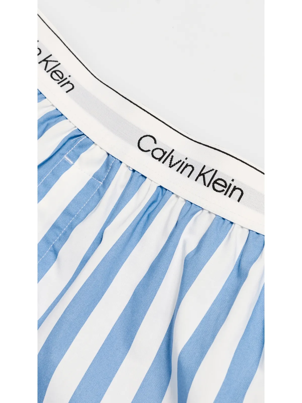 Calvin Klein Underwear コットンポプリン ラウンジボクサー ロゴストライプ - 画像3