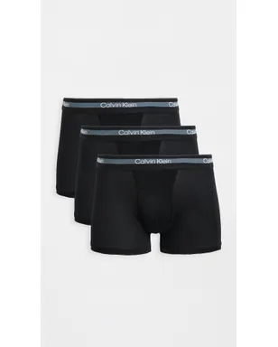 Calvin Klein Underwear アイコンムーブメント スポーツトランクス 3枚パック ブラック - サムネイル2