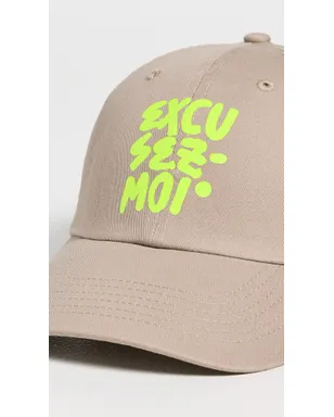 Clare V. Baseball Hat Khaki with Neon Yellow - サムネイル5