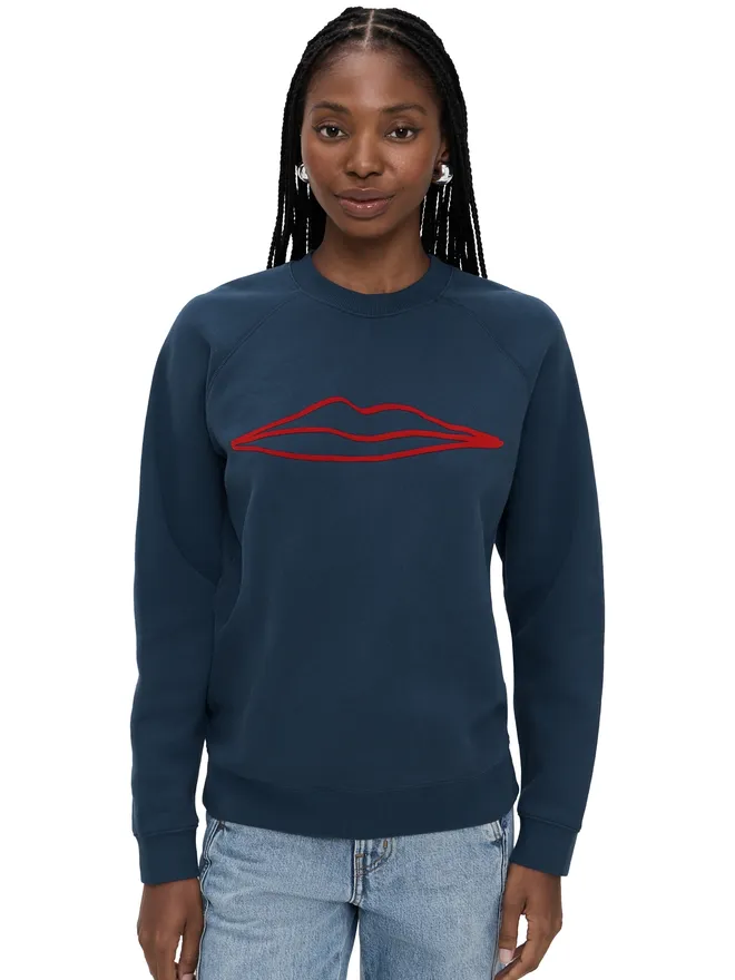 Clare V. Clare V. フロックド Surrealisme Lips スウェットシャツの商品画像