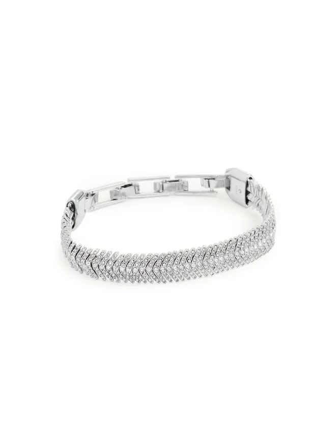 Clare V. Clare V. ヘリンボーン ブレスレット クリアの商品画像