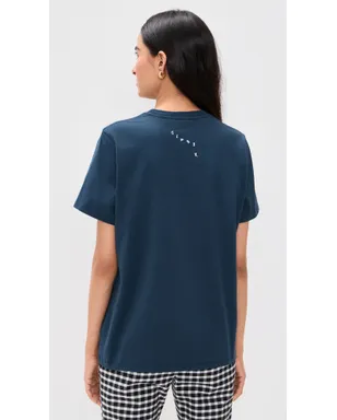 Clare V. Oui Original Tee ネイビー - サムネイル3