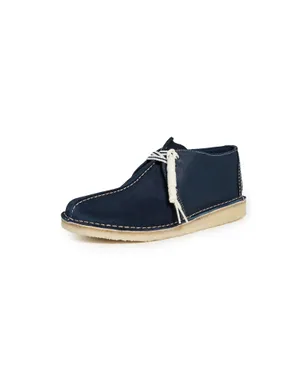 Clarks ネイビー スエード デザートトレック シューズ - サムネイル1