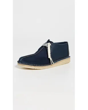 Clarks ネイビー スエード デザートトレック シューズ - サムネイル2