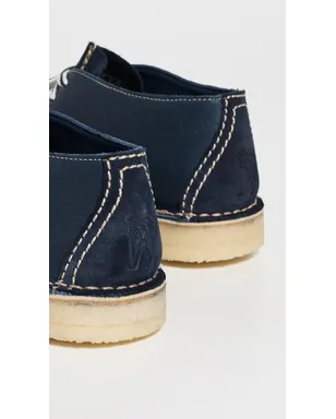 Clarks ネイビー スエード デザートトレック シューズ - サムネイル3
