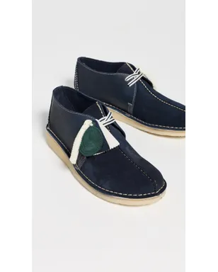 Clarks ネイビー スエード デザートトレック シューズ - サムネイル4