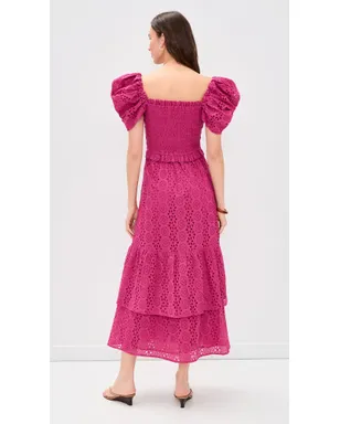 Cleobella グレー Fay マキシドレス アイレット - サムネイル3