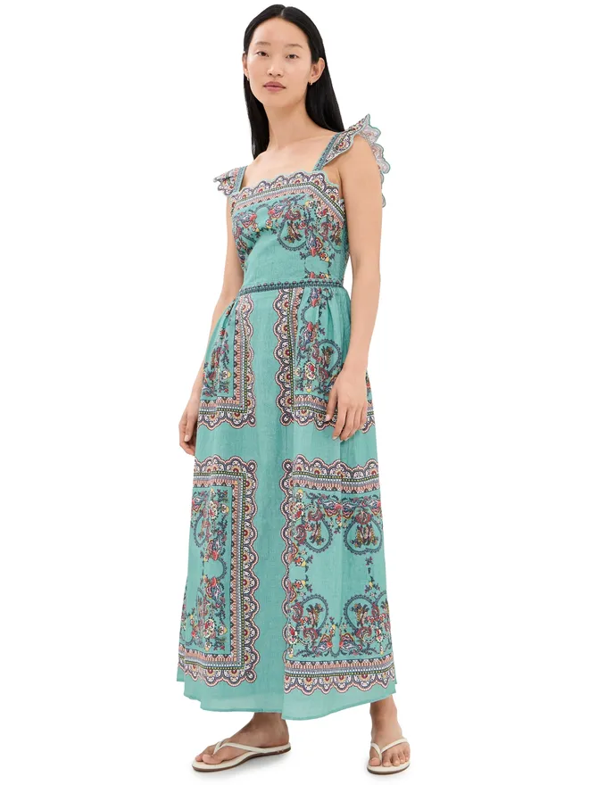 Cleobella Cleobella Veronique アンクルドレス Bleura Printの商品画像