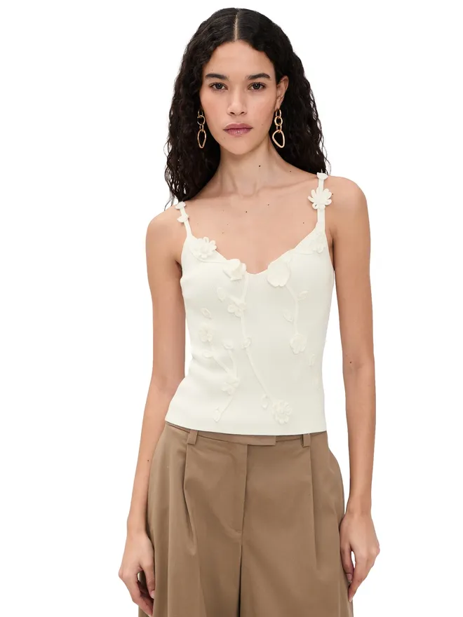 Cult Gaia Cult Gaia Emiliana トップ オフホワイトの商品画像