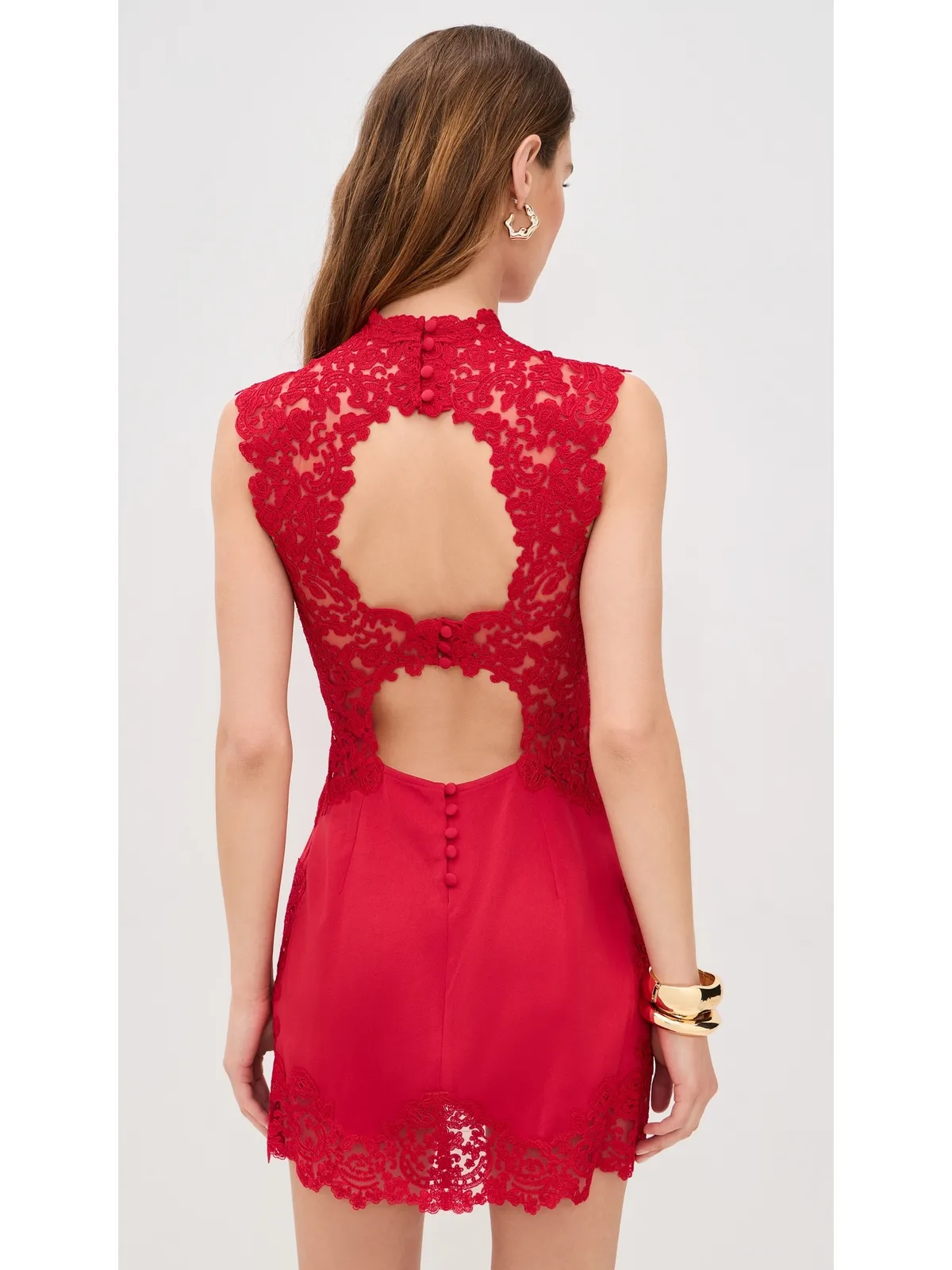 Cult Gaia Riti Dress Vermillion - 画像3