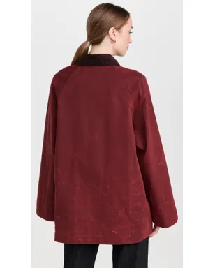 Alex Mill Chiltern Street Barn Jacket In Waxed Cotton Red - サムネイル3