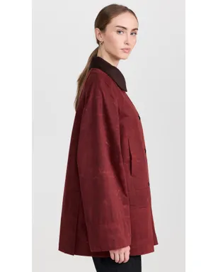 Alex Mill Chiltern Street Barn Jacket In Waxed Cotton Red - サムネイル4