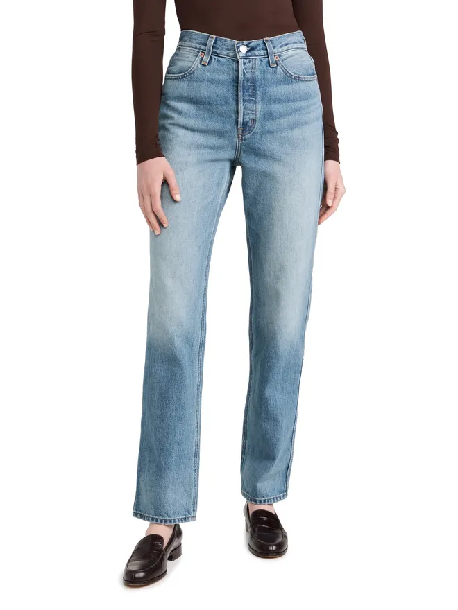 Alex Mill Alex Mill カルラ ハイライズ・ストレートジーンズ ヴィンテージライトウォッシュの商品画像