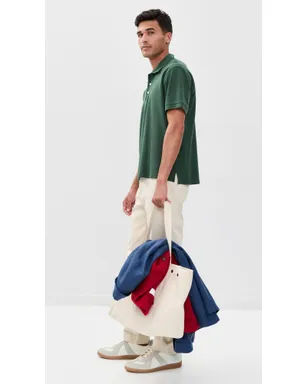 Alex Mill Ryan Short Sleeve Pique Polo Evergreen - サムネイル5