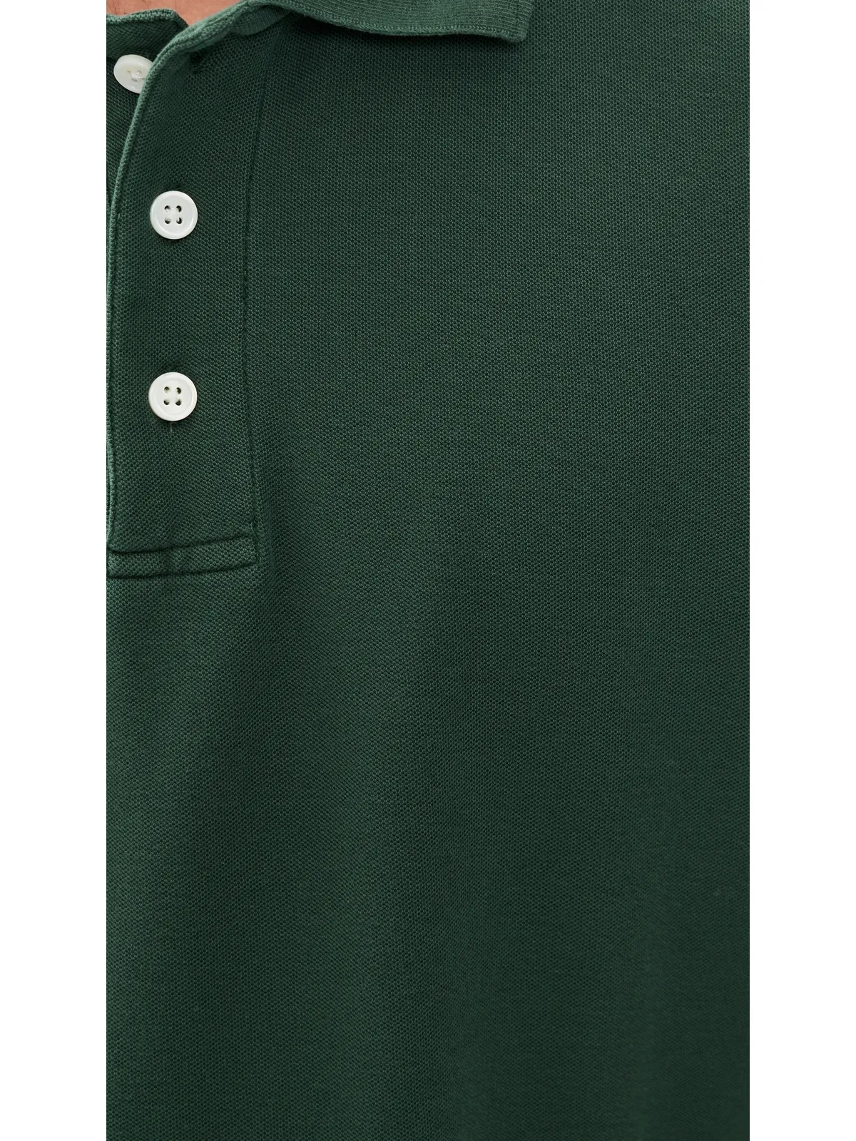 Alex Mill Ryan Short Sleeve Pique Polo Evergreen - 画像6