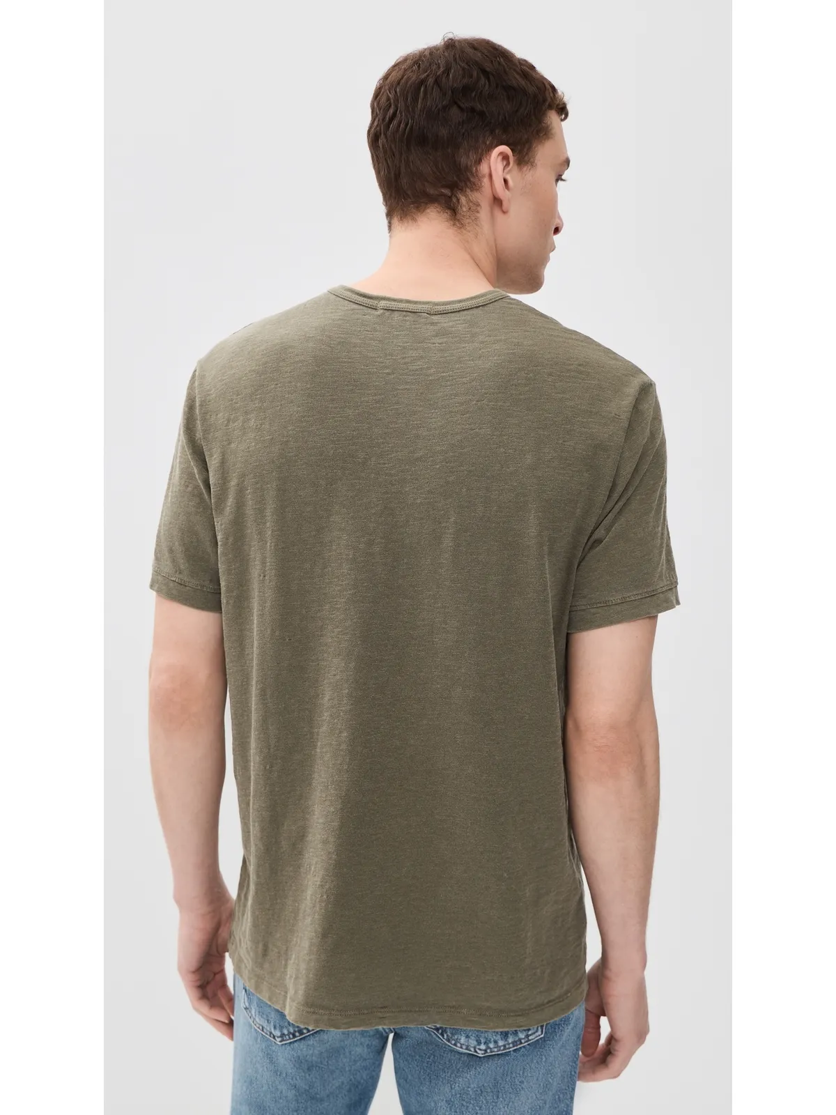 Alex Mill スラブTシャツ オリーブグレー - 画像3