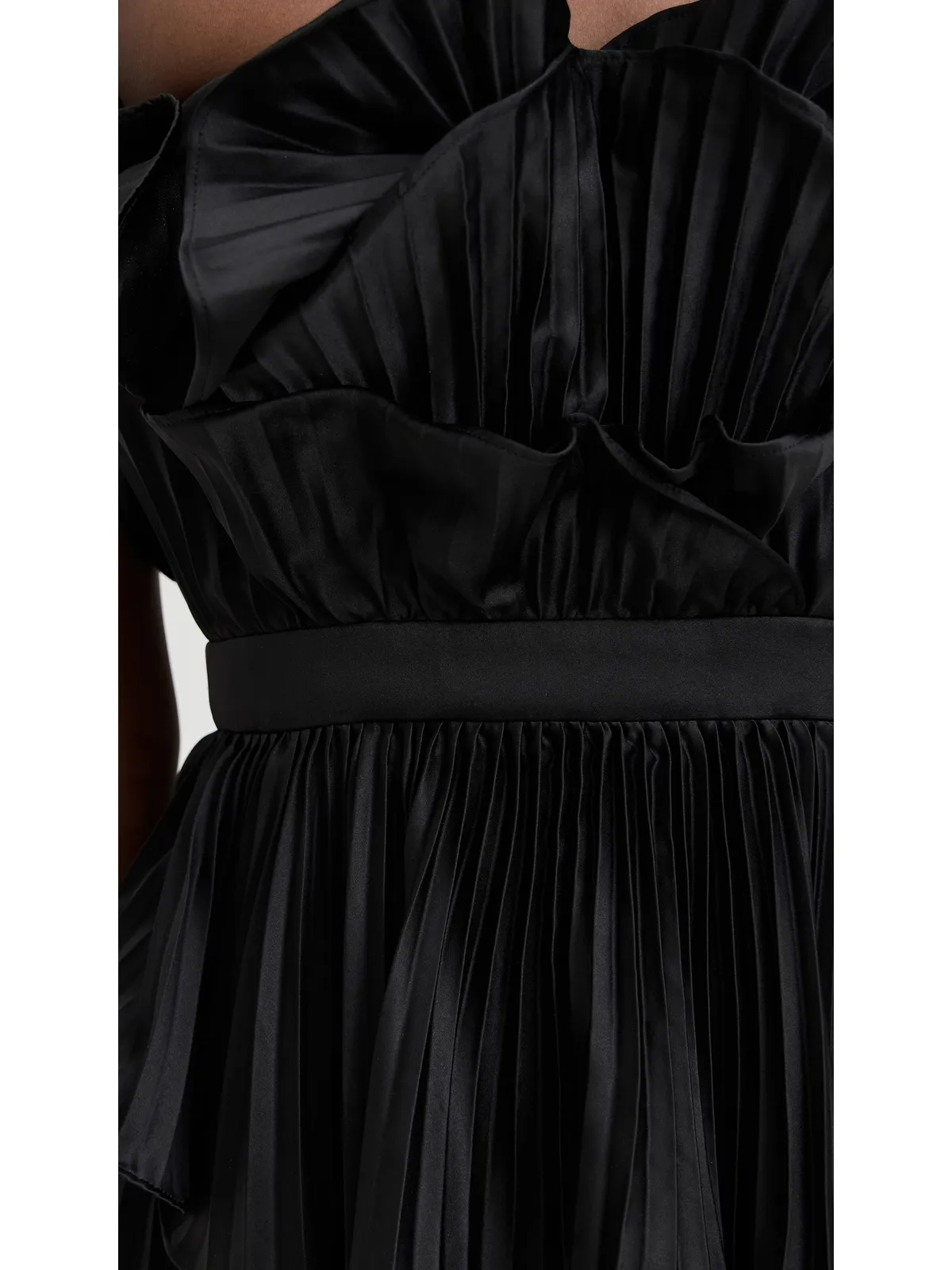 AMUR Judah Scallop Pleated Dress - 画像6