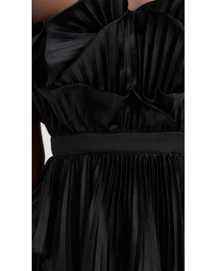 AMUR Judah Scallop Pleated Dress - サムネイル6