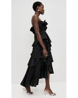 AMUR Judah Scallop Pleated Dress - サムネイル4