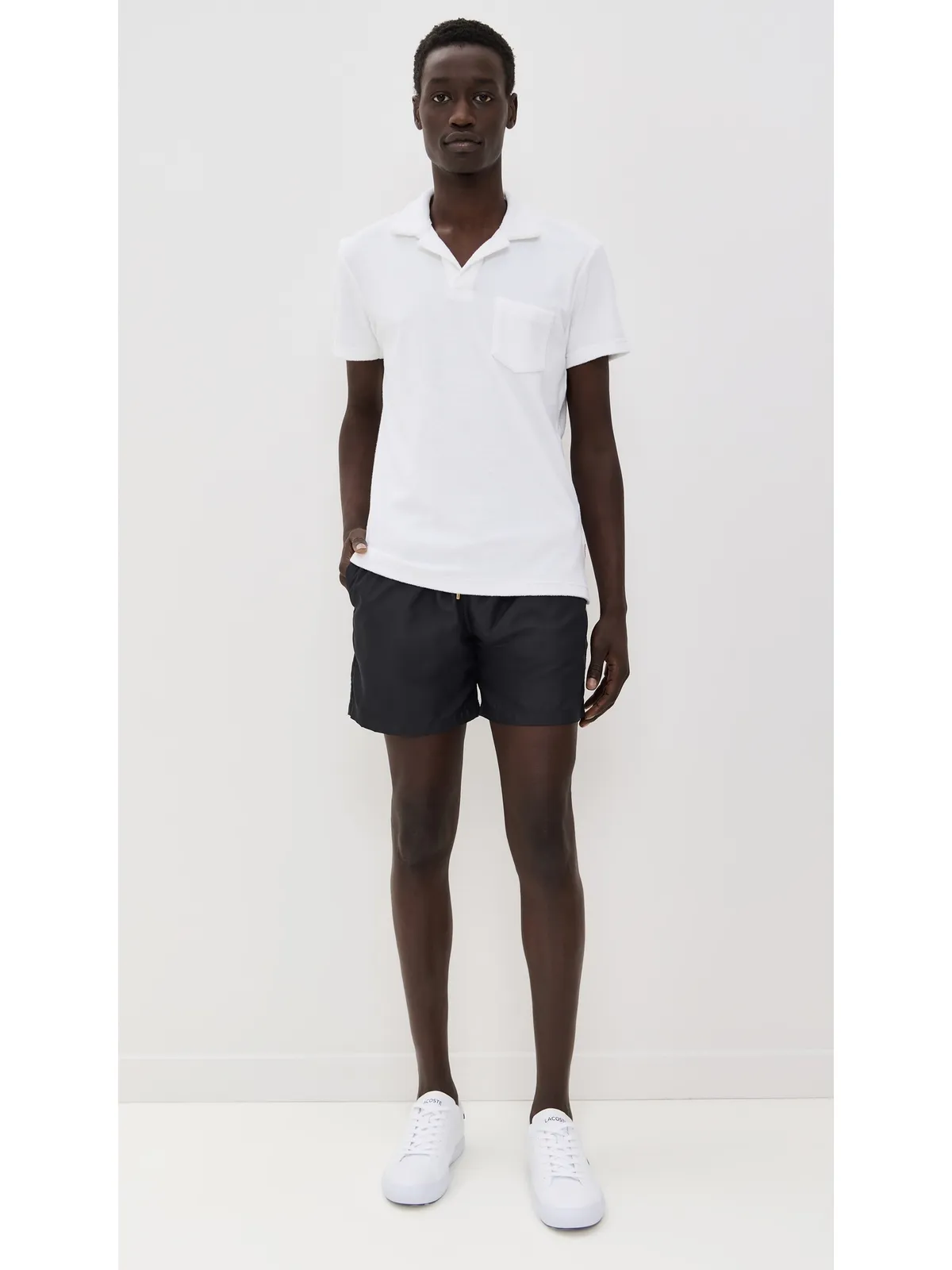 Ancora Deco Basic Swim Trunks Black - 画像5