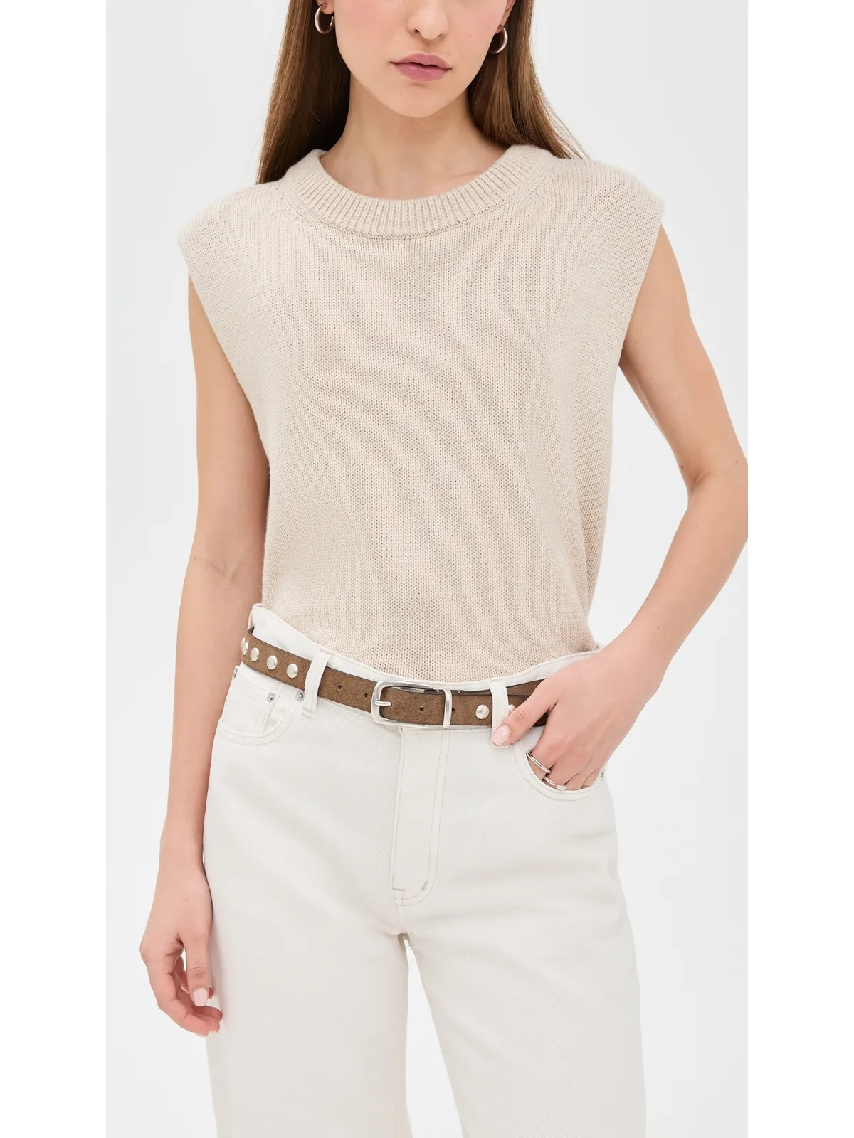 Anderson's Slim Studded Suede Belt - 画像3