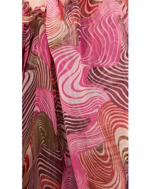 Andrea Iyamah Banda Bubble Romper Cordalt Print - サムネイル6