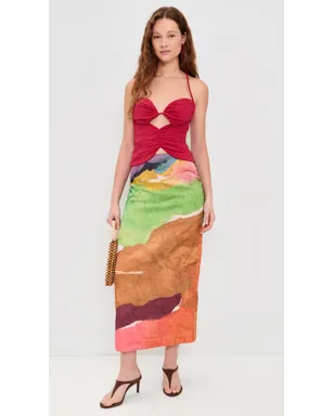 Andrea Iyamah アーロ コルセットトップ ラズベリー - サムネイル5