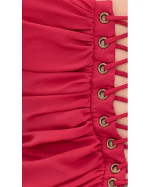 Andrea Iyamah アーロ コルセットトップ ラズベリー - サムネイル6