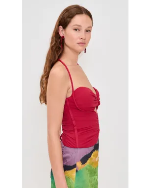 Andrea Iyamah アーロ コルセットトップ ラズベリー - サムネイル4