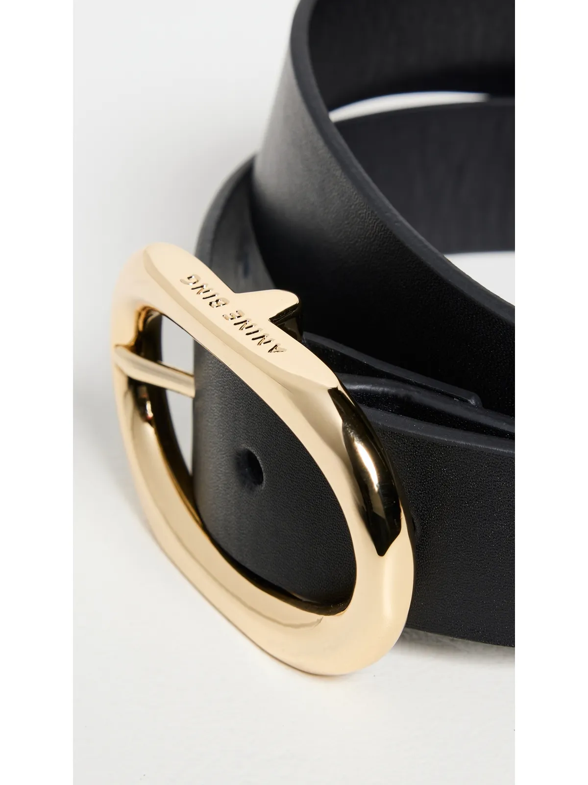 ANINE BING Signature Link Belt ブラック - 画像5
