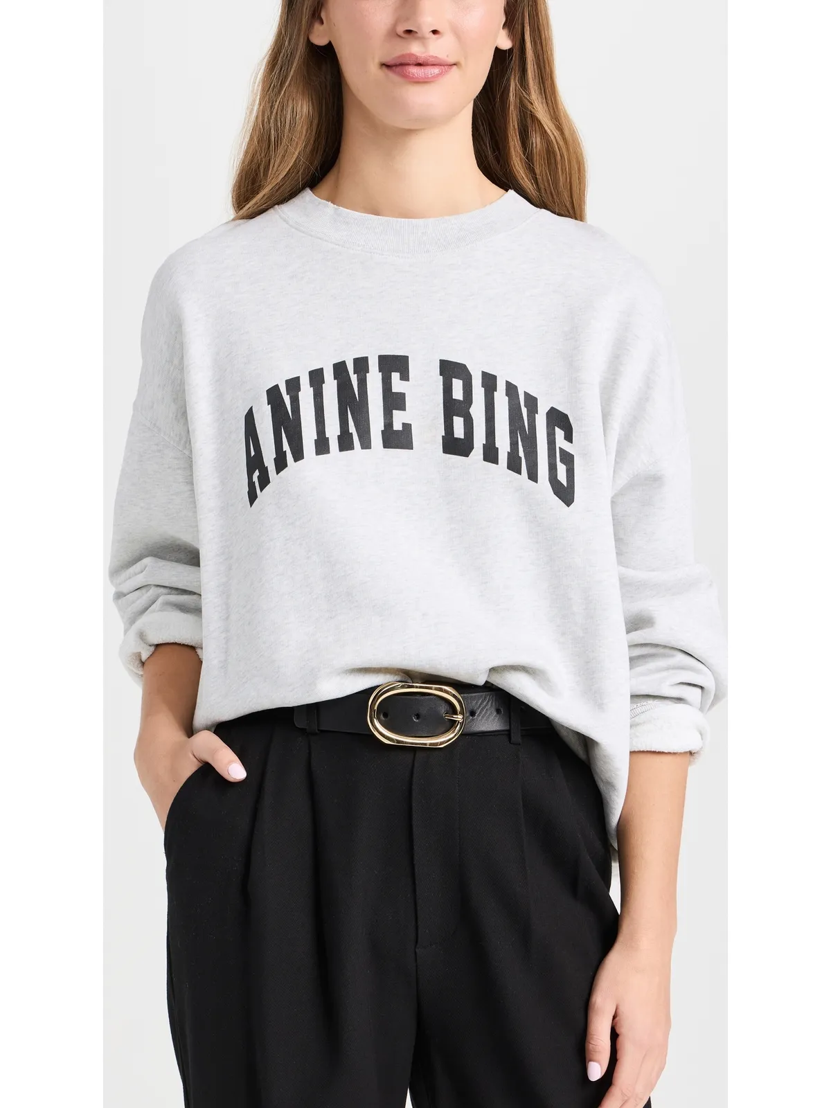 ANINE BING Signature Link Belt ブラック - 画像3