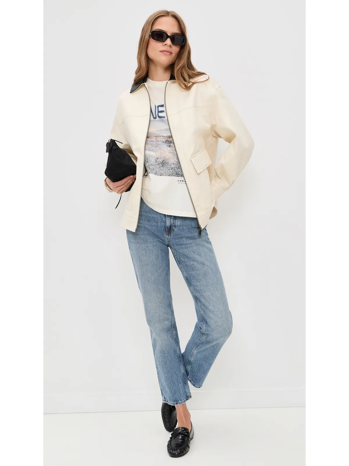 ANINE BING Holden Jacket クリーム - 画像5