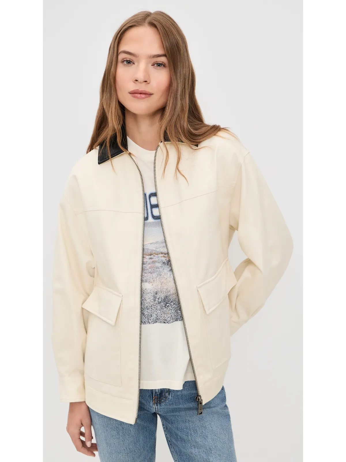 ANINE BING Holden Jacket クリーム - 画像2