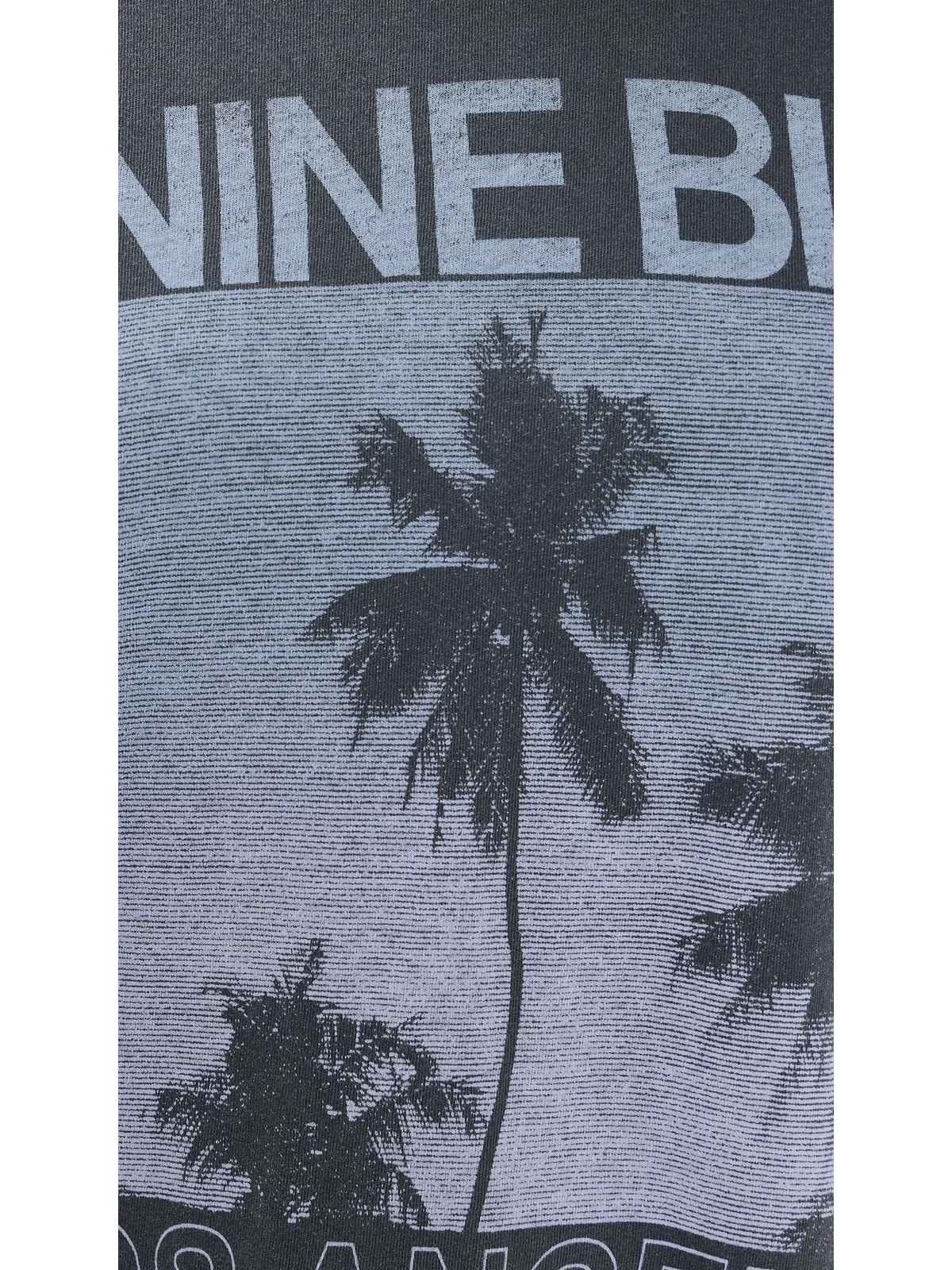 ANINE BING ケイド パームス Tシャツ ウォッシュドグレー M - 画像6