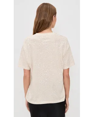 ANINE BING Cade Tee Washed White Leopard - サムネイル3