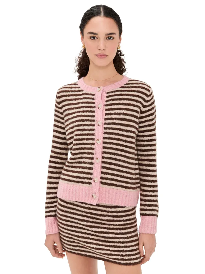 Another Girl Another Girl ストライプカーディガンの商品画像