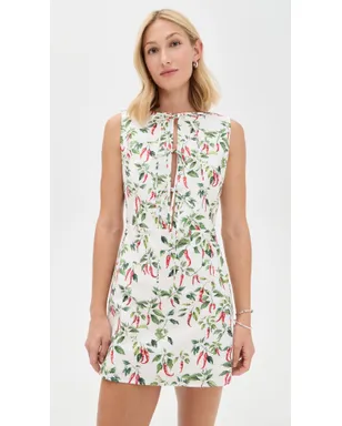 Another Girl Chili Print Tie Front Mini Dress Multi - サムネイル2