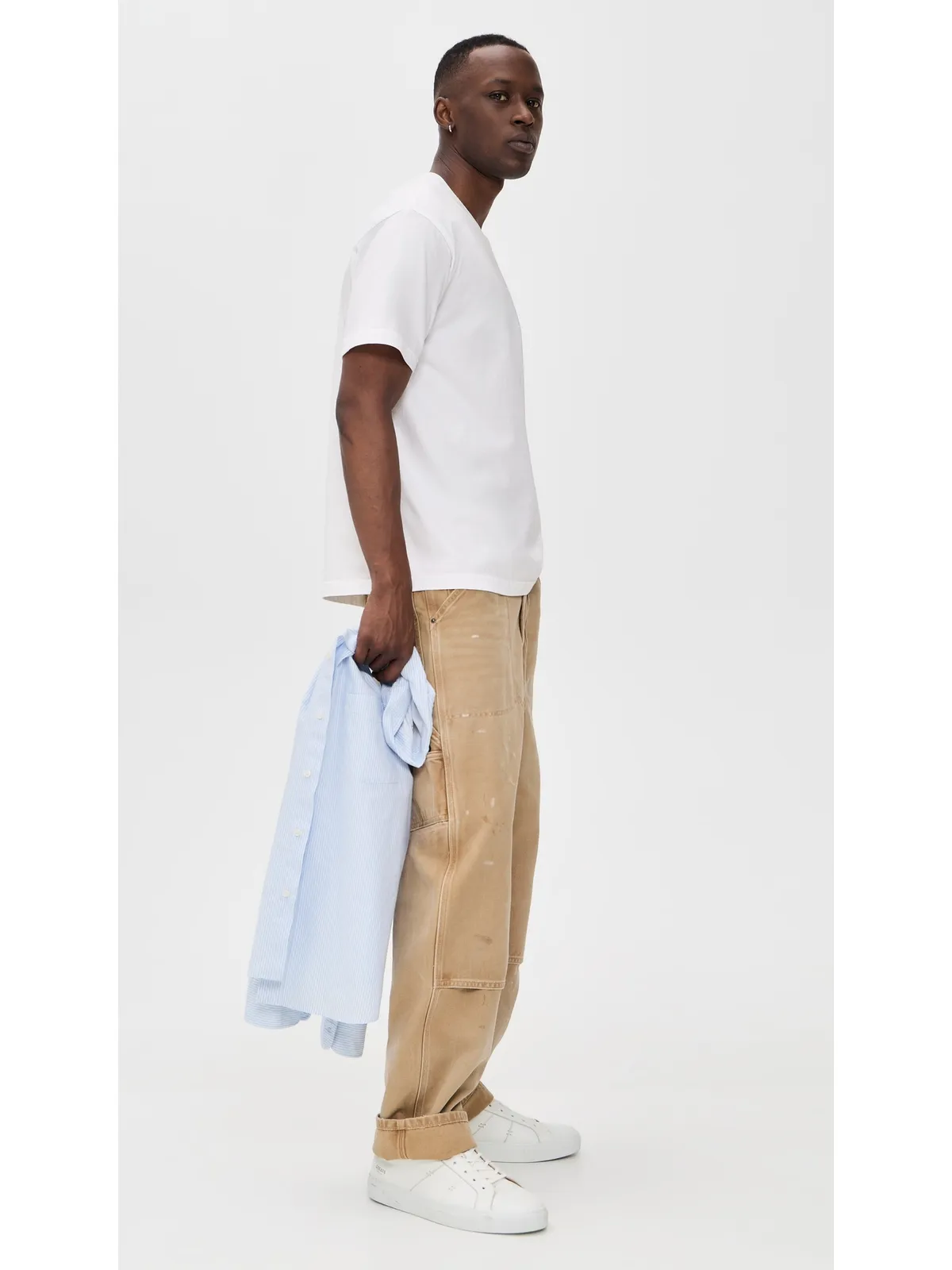 Aaron Levine クルーTシャツ ホワイト - 画像4