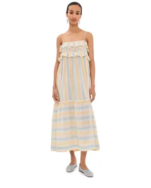 Alix of Bohemia Ida Sunwash Stripe Dress Multi Color - サムネイル1