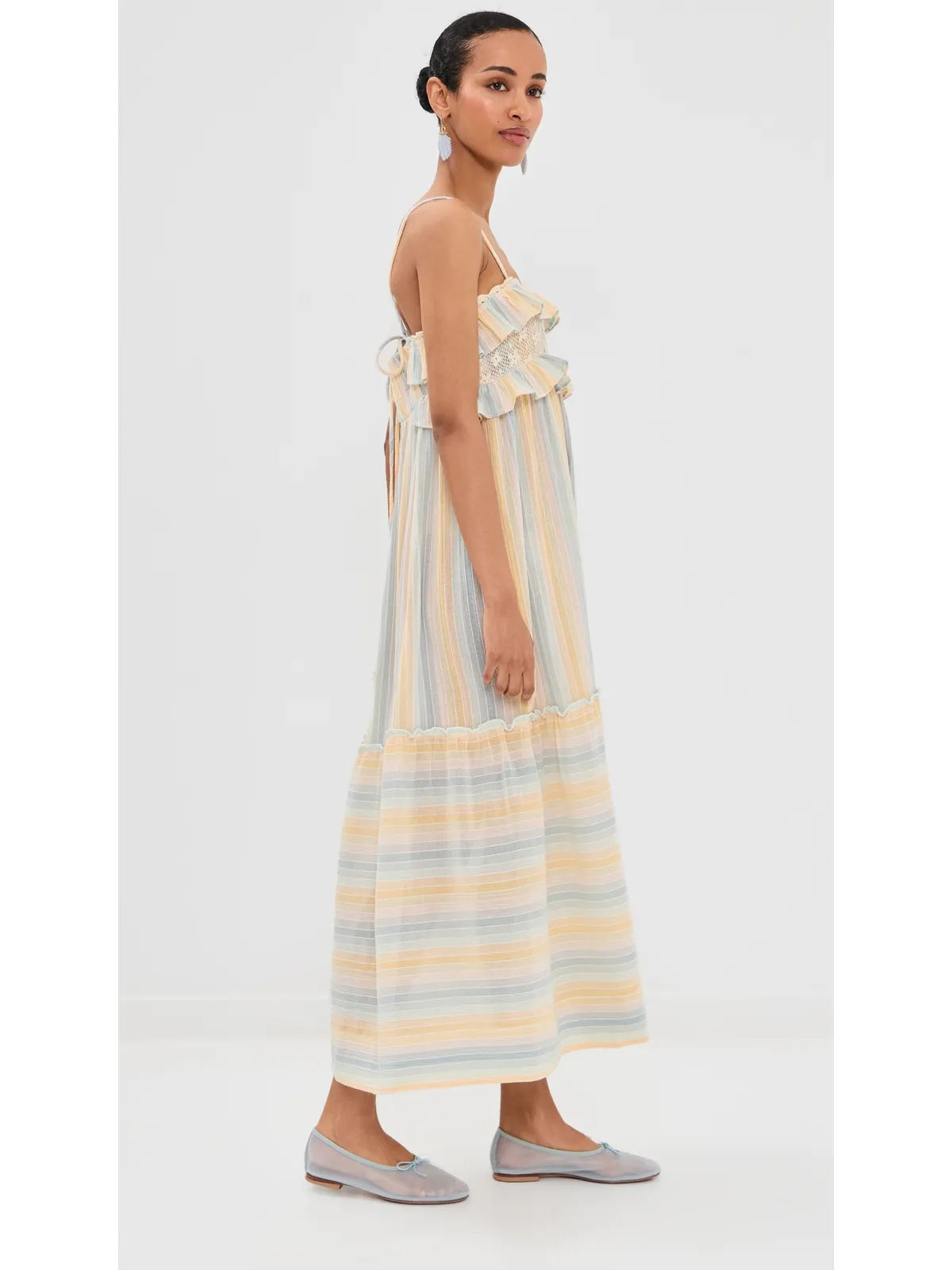 Alix of Bohemia Ida Sunwash Stripe Dress Multi Color - 画像5