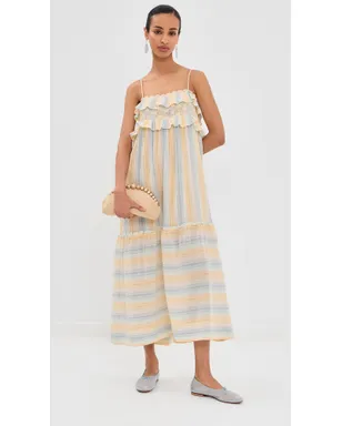 Alix of Bohemia Ida Sunwash Stripe Dress Multi Color - サムネイル6