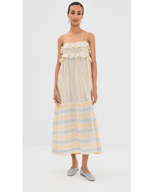 Alix of Bohemia Ida Sunwash Stripe Dress Multi Color - サムネイル2