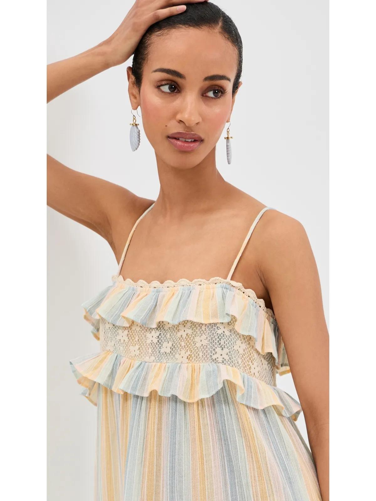 Alix of Bohemia Ida Sunwash Stripe Dress Multi Color - 画像3