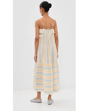 Alix of Bohemia Ida Sunwash Stripe Dress Multi Color - サムネイル4