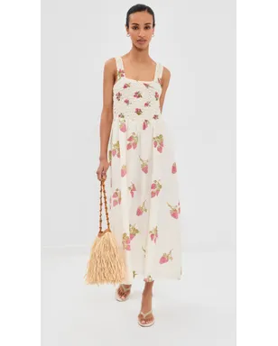 Alix of Bohemia Kay Strawberry Dot Dress オフホワイト - サムネイル5