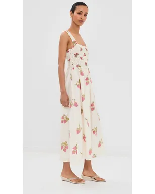 Alix of Bohemia Kay Strawberry Dot Dress オフホワイト - サムネイル4