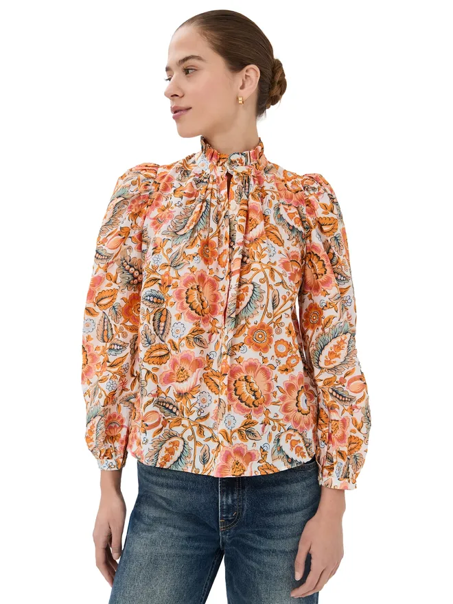 Alix of Bohemia Alix of Bohemia Annabel Topaz Flower Shirtの商品画像