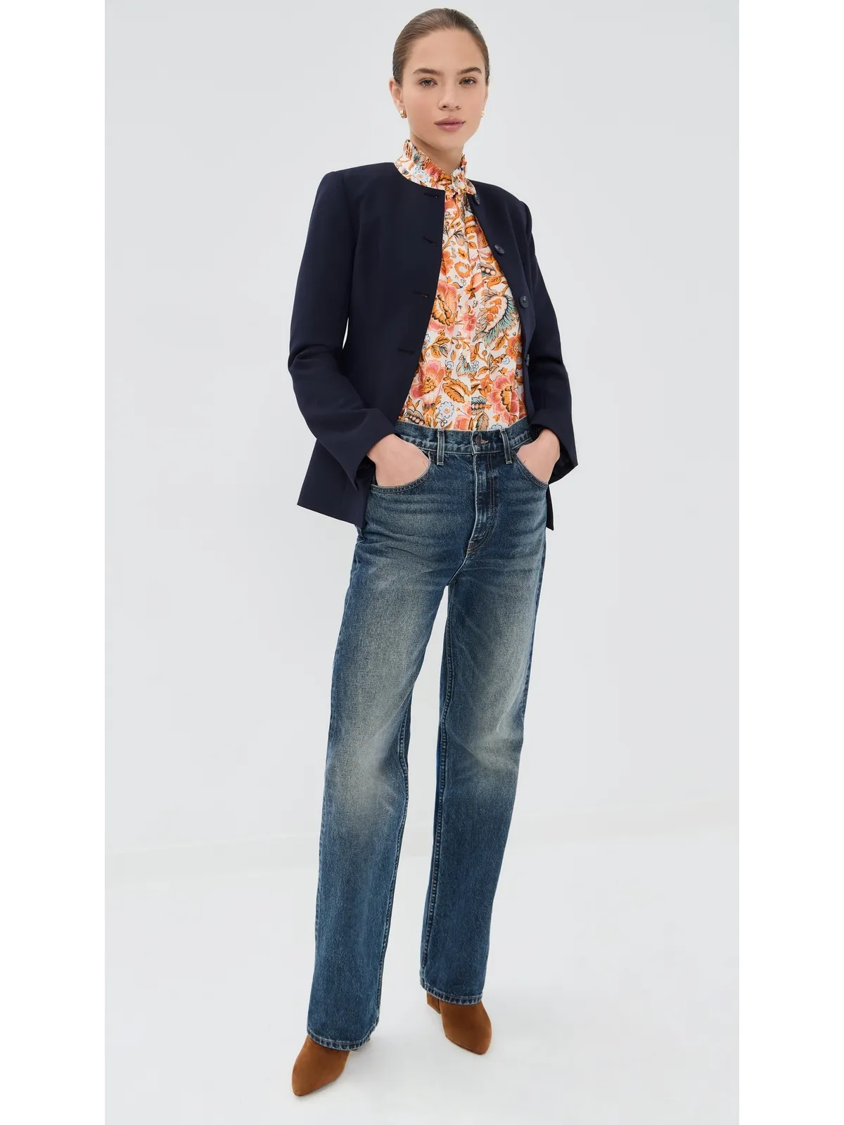 Alix of Bohemia Annabel Topaz Flower Shirt - 画像5